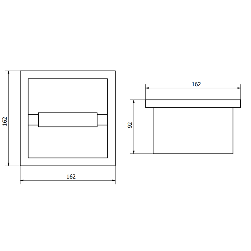 Mexen X-Wall-P support pour papier toilette, cuivre brossé - 19C3