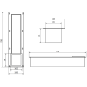 Mexen X-Wall-B Toilettenpapiermagazin, gebürstetes Kupfer - 19C5