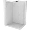 Mexen Omega klizna za tuš s kliznim vratima 150 x 90 cm, prozirna, kromirana - 825-150-090-01-00