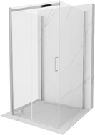 Mexen Omega-3S tuš kabina s 3 stakla, klizna 100 x 100 cm, prozirno, krom - 825-100-100-01-00-3S