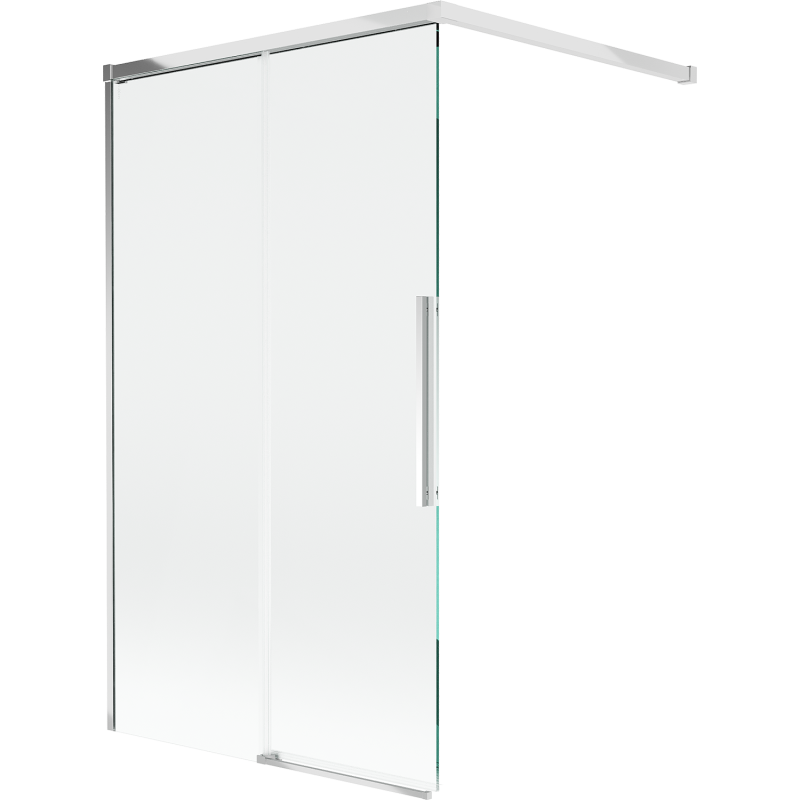 Mexen Rox Badewannenfaltwand 2-flügelig, 120 x 150 cm, transparent, Chrom - 8C9-120-003-01-00