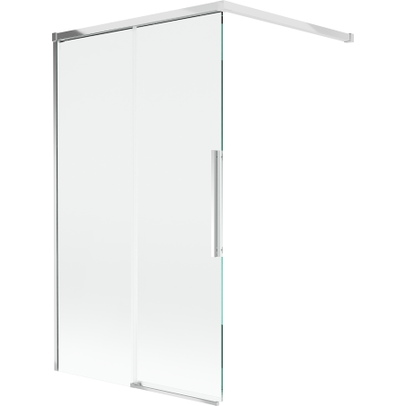 Mexen Rox Badewannenabtrennung 2-flügelig, 140 x 150 cm, transparent, Chrom - 8C9-140-003-01-00