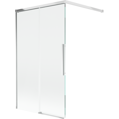 Mexen Rox mampara de bañera de 2 hojas correderas 140 x 150 cm, transparente, cromo - 8C9-140-003-01-00