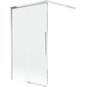 Mexen Rox Badewannenabtrennung 2-flügelig, 140 x 150 cm, transparent, Chrom - 8C9-140-003-01-00
