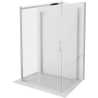 Mexen Omega-3S douchecabine 3-wanden, schuifbaar 130 x 90 cm, transparant, chroom - 825-130-090-01-00-3S