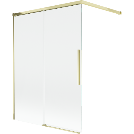 Mexen Rox badwand 2-delige schuifwand 120 x 150 cm, transparant, goud - 8C9-120-003-50-00