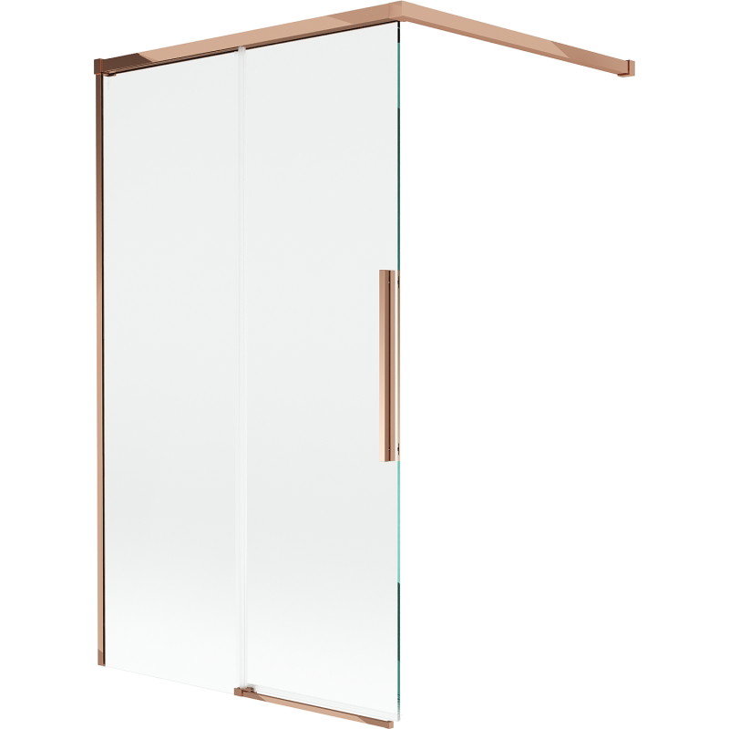 Mexen Rox vannisein 2-osaline lükand 100 x 150 cm, läbipaistev, roosa kuld - 8C9-100-003-60-00