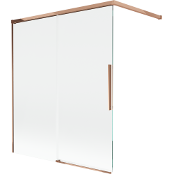 Mexen Rox libisev, 2-osaline vanniparavan 140 x 150 cm, läbipaistev, roosa kuld - 8C9-140-003-60-00
