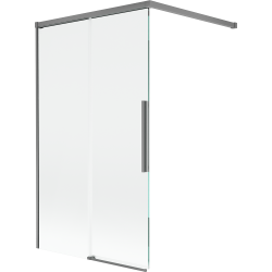 Mexen Rox 2-krilni klizni paravan za kadu 100 x 150 cm, transparentan, gun metal - 8C9-100-003-95-00