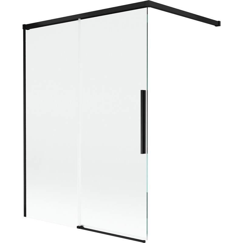 Mexen Rox vanni ekraan, 2-osaline lükanduks, 120 x 150 cm, läbipaistev, must - 8C9-120-003-70-00