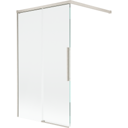 Mexen Rox paroi de baignoire 2 volets coulissants 100 x 150 cm, transparent, nickel brossé - 8C9-100-003-97-00