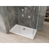 Mexen Omega klizna kabina za tuširanje 130 x 70 cm, prozirna, krom + ravni pladanj - 825-130-070-01-00-4010