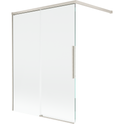 Mexen Rox divisória de duche 2 painéis deslizantes 120 x 150 cm, transparente, níquel escovado - 8C9-120-003-97-00