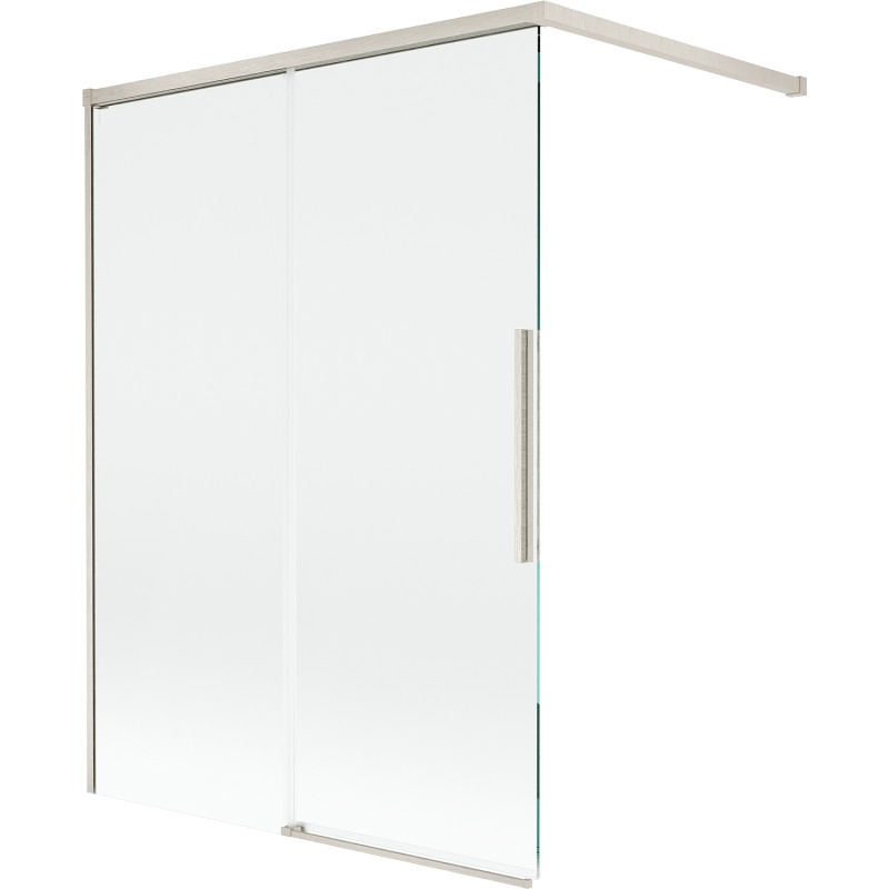 Mexen Rox vannisein 2-osaline lükanduks 120 x 150 cm, läbipaistev, harjatud nikkel - 8C9-120-003-97-00