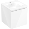 Mexen Orio meuble de salle de bain 45 cm avec lavabo Vela, 1 tiroir, blanc brillant - 91A10-04547-1-BF00-W23M00