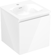 Mexen Orio badkamerkast 45 cm met wastafel Vela, 1 lade, witte glans - 91A10-04547-1-BF00-W23M00