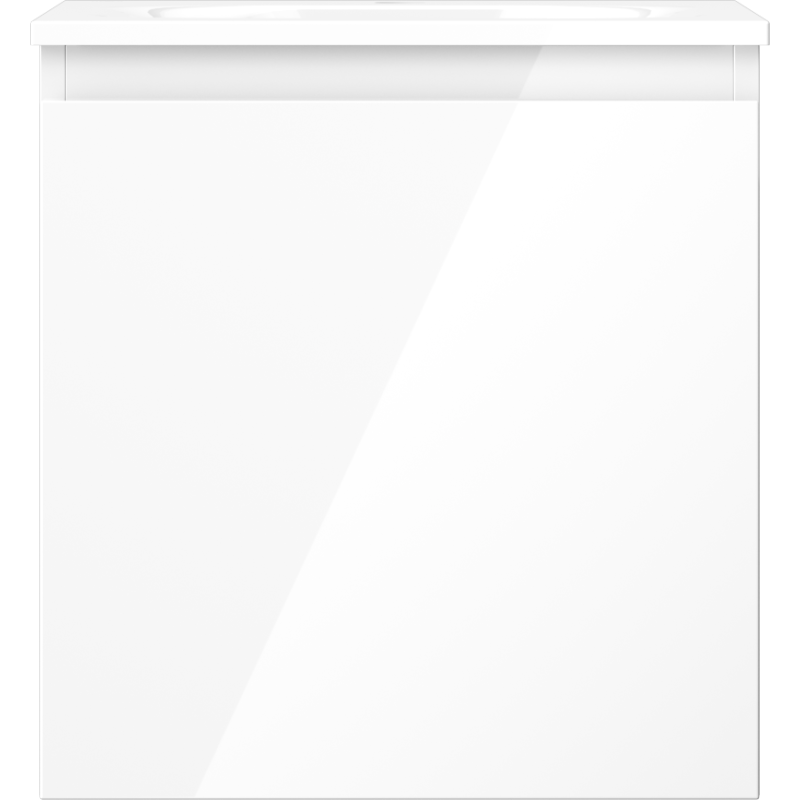 Mexen Orio mueble de baño 45 cm con lavabo Vela, 1 cajón, blanco brillante - 91A10-04547-1-BF00-W23M00