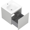Mexen Orio mobile bagno 45 cm con lavabo Vela, 1 cassetto, grigio opaco/bianco opaco - 91A10-04547-1-BF62-W23M01