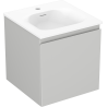 Mexen Orio armoire de salle de bain 45 cm avec lavabo Vela, 1 tiroir, gris mat/blanc mat - 91A10-04547-1-BF62-W23M01