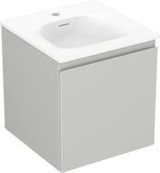 Mexen Orio mueble de baño 45 cm con lavabo Vela, 1 cajón, gris mate/blanco mate - 91A10-04547-1-BF62-W23M01