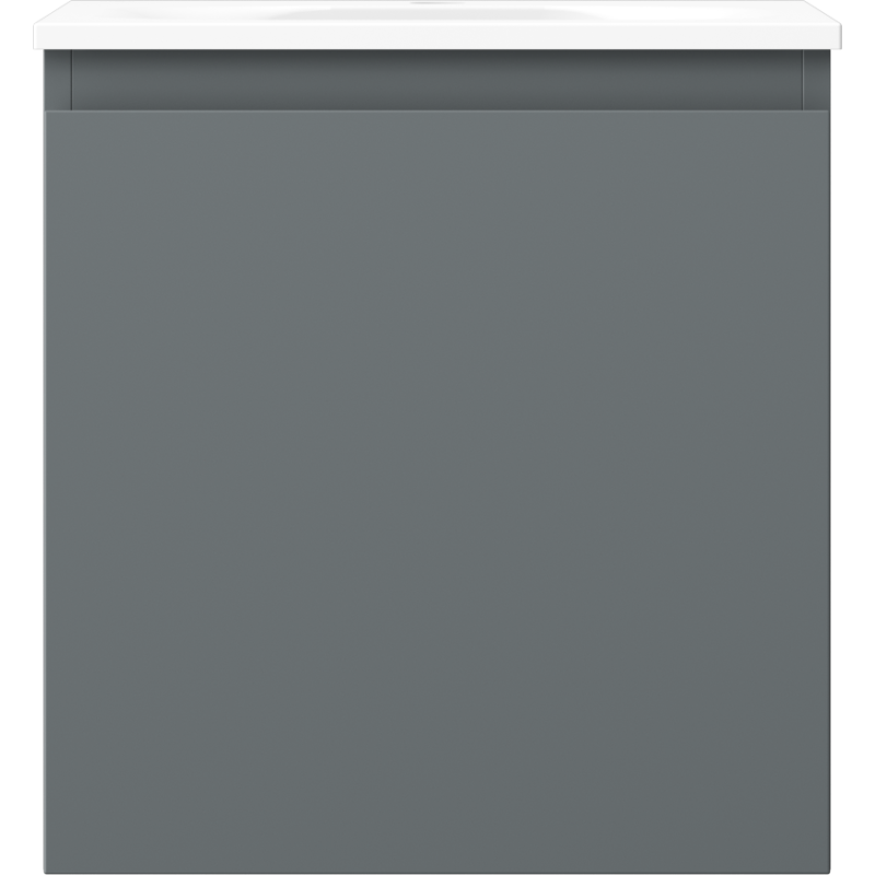 Mexen Orio badmeubelkast 45 cm met wastafel Vela, 1 lade, grafiet mat/wit mat - 91A10-04547-1-BF66-W23M01