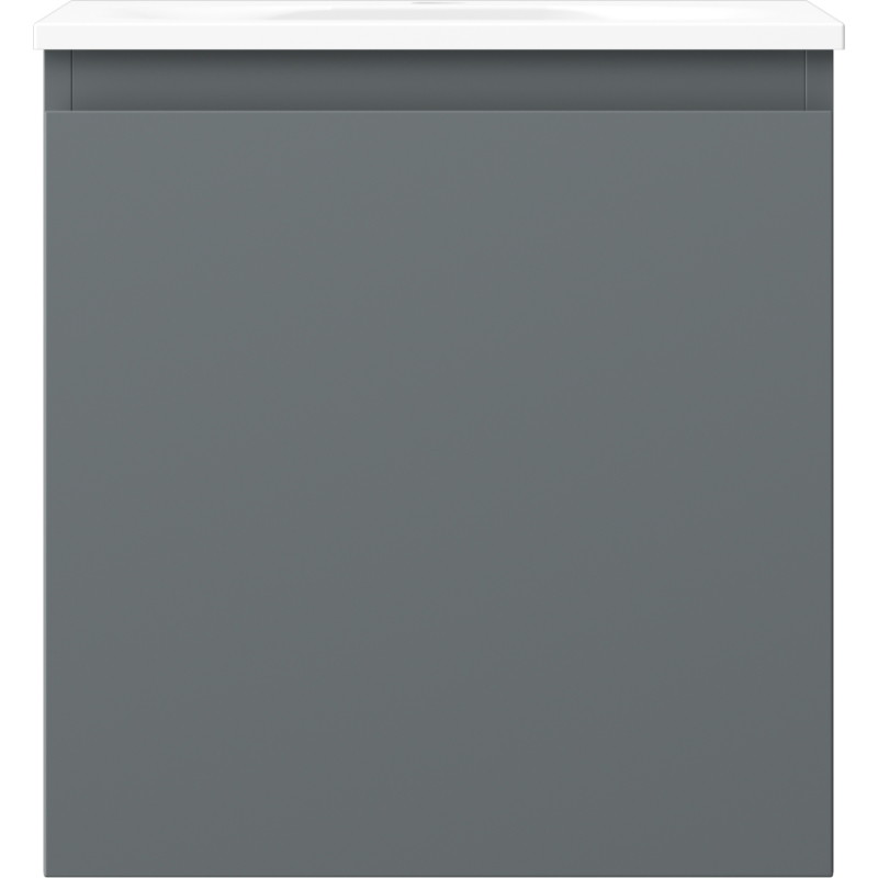 Mexen Orio vannitoakapp 45 cm koos Vela valamuga, 1 sahtel, grafiit matt/valge matt - 91A10-04547-1-BF66-W23M01