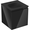 Mexen Orio gabinete de baño de 45 cm con lavabo Vela, 1 cajón, negro brillo/negro mate - 91A10-04547-1-BF70-W23M71