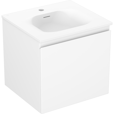 Mexen Orio bathroom cabinet 50 cm with Vela sink, 1 drawer, white matte - 91A10-05047-1-BF01-W23M01