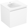 Mexen Orio bathroom cabinet 50 cm with Vela sink, 1 drawer, white matte - 91A10-05047-1-BF01-W23M01