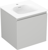 Mexen Orio mobile bagno 50 cm con lavabo Vela, 1 cassetto, grigio opaco/bianco opaco - 91A10-05047-1-BF62-W23M01