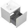 Mexen Orio mobile bagno 50 cm con lavabo Vela, 1 cassetto, grigio opaco/bianco opaco - 91A10-05047-1-BF62-W23M01