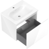 Mexen Orio mueble de baño 60 cm con lavabo Vela, 1 cajón, blanco brillo - 91A10-06047-1-BF00-W23M00