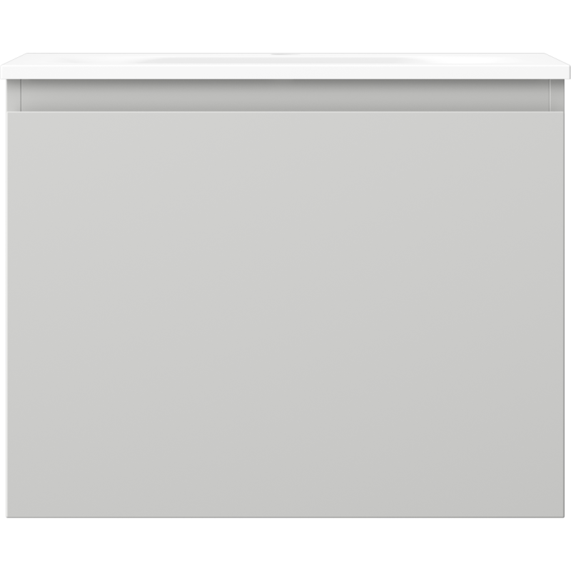 Mexen Orio armario de baño de 60 cm con lavabo Vela, 1 cajón, gris mate/blanco mate - 91A10-06047-1-BF62-W23M01