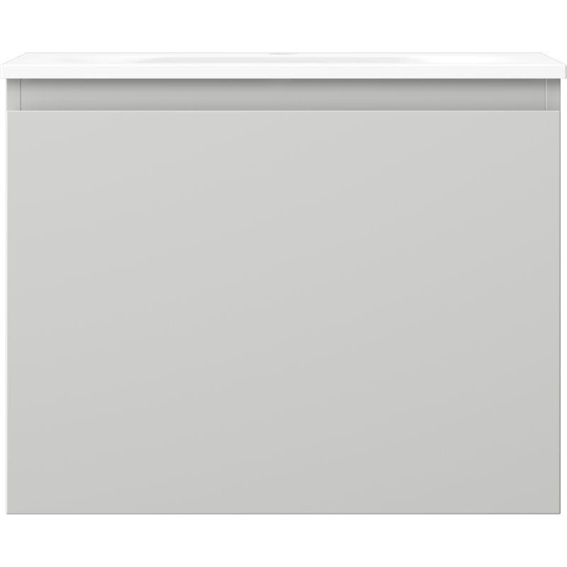 Mexen Orio mobile da bagno 60 cm con lavabo Vela, 1 cassetto, grigio opaco/bianco opaco - 91A10-06047-1-BF62-W23M01