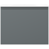 Mexen Orio badkamerkast 60 cm met wastafel Vela, 1 lade, grafiet mat/wit mat - 91A10-06047-1-BF66-W23M01