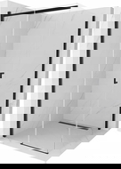 Mexen Omega cabine de duche deslizante 100 x 100 cm, transparente, preta - 825-100-100-70-00