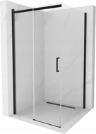 Mexen Omega klizna tuš kabina klizna 100 x 100 cm, prozirna, crna - 825-100-100-70-00