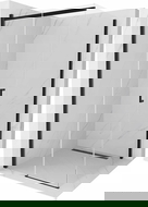 Mexen Omega verschuifbare douchecabine 100 x 100 cm, transparant, zwart - 825-100-100-70-00