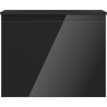 Mexen Orio badkamerkast 60 cm met wastafel Vela, 1 lade, zwart glans/zwart mat - 91A10-06047-1-BF70-W23M71