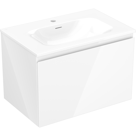 Mexen Orio armario de baño 70 cm con lavabo Vela, 1 cajón, blanco brillo - 91A10-07047-1-BF00-W23M00