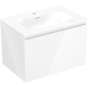 Mexen Orio armario de baño 70 cm con lavabo Vela, 1 cajón, blanco brillo - 91A10-07047-1-BF00-W23M00