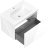 Mexen Orio mobile da bagno 70 cm con lavabo Vela, 1 cassetto, bianco lucido - 91A10-07047-1-BF00-W23M00
