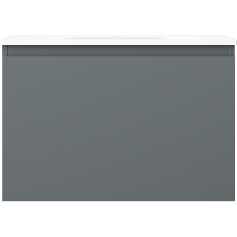 Mexen Orio vannitoakapp 70 cm koos Vela valamu, 1 sahtel, grafiithall matt/valge matt - 91A10-07047-1-BF66-W23M01