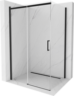 Mexen Omega libisev dušinurk 120 x 90 cm, läbipaistev, must - 825-120-090-70-00