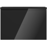Mexen Orio armario de baño de 70 cm con lavabo Vela, 1 cajón, negro brillo/negro mate - 91A10-07047-1-BF70-W23M71