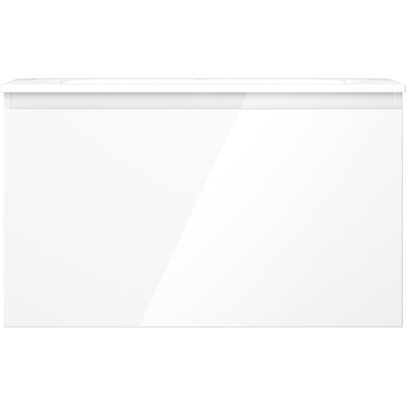 Mexen Orio 80 cm Bathroom Cabinet with Vela Basin, 1 Drawer, White Gloss - 91A10-08047-1-BF00-W23M00