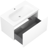 Mexen Orio armoire de salle de bains 80 cm avec lavabo Vela, 1 tiroir, blanc mat - 91A10-08047-1-BF01-W23M01
