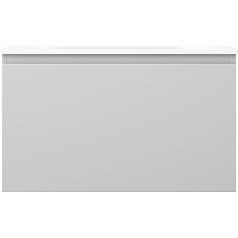 Mexen Orio Buedzëmmer Schaf 80 cm mat Wäschsteen Vela, 1 Schéif, gro matt/wäiss matt - 91A10-08047-1-BF62-W23M01