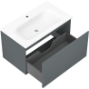 Mexen Orio meuble de salle de bains 80 cm avec lavabo Vela, 1 tiroir, graphite mat/blanc mat - 91A10-08047-1-BF66-W23M01