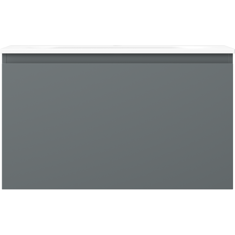Mexen Orio mobile da bagno 80 cm con lavabo Vela, 1 cassetto, grafite opaco/bianco opaco - 91A10-08047-1-BF66-W23M01